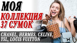 МОЯ КОЛЛЕКЦИЯ СУМОК 2019  ЛЮКСОВЫЕ БАЗОВЫЕ СУМКИ  HERMES  CHANEL  CELINE  LOUIS VUITTON [upl. by Bernardi]