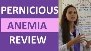 Pernicious Anemia Nursing Pathophysiology Symptoms Treatment  Anemia Types NCLEX [upl. by Eirolam]