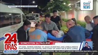 24 Oras Weekend Part 1 Mga banta at tirada ni VP Sara hulicam na salpukan atbp [upl. by Dami]