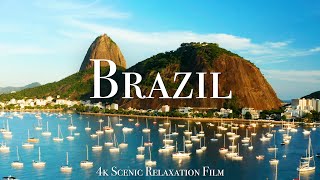 Brazil 4K  Scenic Relaxation Film With Calming Music [upl. by Ilahsiav]