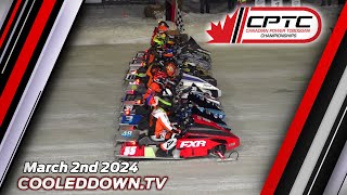 FXR Presents Day 1 of the 62nd Annual Canadian Power Toboggan Championships March 2nd 2024 [upl. by Nelleyram]