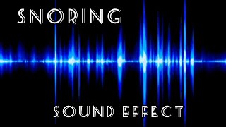 SNORING SOUND EFFECT [upl. by Noe]