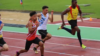 100m CAM  Championnats de France Cadets Juniors DREUX Juillet 2017 [upl. by Nolasba]