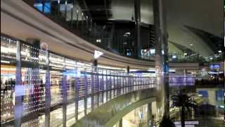 Inside Dubai International Airport  View of the Terminal 1 HD [upl. by Balbur]