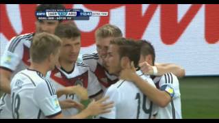 Mario Götze Germany vs Argentina 2014 FIFA World Cup Goal [upl. by Ferro]