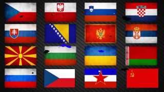 Anthems of Slavic countries  Hymny slovanských štátov  HQ [upl. by Whitver970]