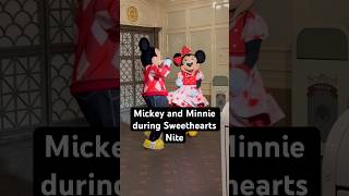 Cute Mickey and Minnie during Sweethearts Nite  Disneyland [upl. by Anit]