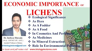 Economic Importance of Lichens as food perfume medicines spices pollution indicators [upl. by Nicolette668]