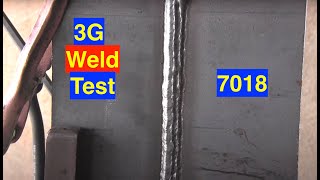 3g Weld Test Stick Welding Tips Vertical 7018 [upl. by Desdamona754]