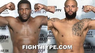 FRANK GORE VS DERON WILLIAMS OFFICIAL WEIGHIN [upl. by Niowtna304]