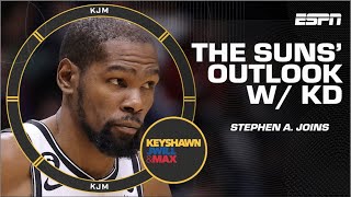 WHATTUP YA’LL Stephen A is making NO EXCUSES for KD amp the Suns now 👀  KJM [upl. by Odin634]