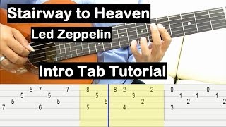 Led Zeppelin Stairway To Heaven Guitar Lesson Intro Tab Tutorial Guitar Lessons for Beginners [upl. by Kosiur]