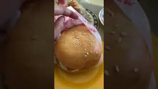 YUMMY BURGER WITH EGG amp HAM asmr shorts viral trending youtubeshorts [upl. by Berard648]