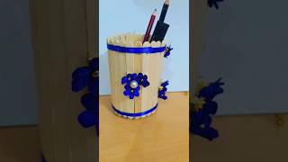 Ice cream stick se 🖊️ pen stand trending diy  craft  song [upl. by Nicolis380]