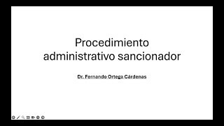 Derecho Administrativo sancionador [upl. by Drarej105]