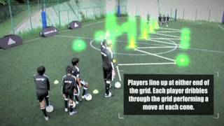 Coerver Coaching Mirror Moves  Week 12 [upl. by Tollman]