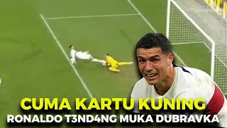 Ronaldo T3ND4NG Wajah Kiper Cuma Kartu Kuning  Slovakia vs Portugal [upl. by Ardena]