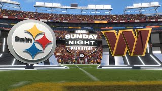 Pittsburgh Steelers vs Washington Commanders  NFL 2024 Week 10 Gameplay [upl. by Corron973]