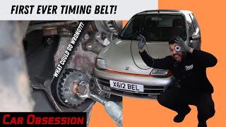 Replacing My First EVER Timing Belt And Water Pump FIAT Seicento Sporting [upl. by Meadows540]