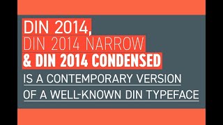 Din 2014 Font Download [upl. by Eirellav494]