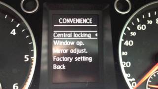 VW auto door lock amp unlock function  quotHow toquot set up [upl. by Bradway463]