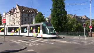 Tram Strasbourg Frankreich nach Kehl Deutschland [upl. by Medea220]