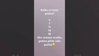 Kolko vi imate godina [upl. by Anastasio]