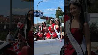 🇨🇦Canada Day ParadeMiss Vancouver Omikoshi canadadaycelebration [upl. by Yruj342]