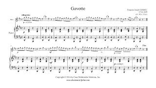 Gossec  Gavotte in D Major  Flute [upl. by Cirde]