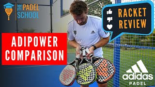 ADIPOWER Padel Rackets COMPARISON  Adidas Padel [upl. by Chemosh140]