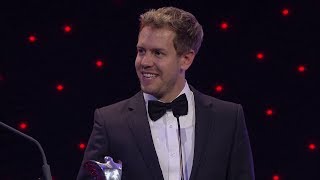 Sebastian Vettel  International Racing Driver of the Year  AUTOSPORT Awards 2013 [upl. by Adlemy]