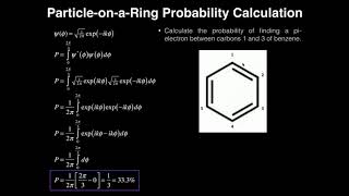 ParticleonaRing Example 1 Calculate Electron Probability [upl. by Ahterod460]