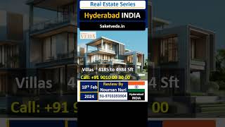 Luxury Villas For Sale in Hyderabad  Saket Veda  Near Godavalli Kompally  Review By Nouman Nuri [upl. by Dibbrun]