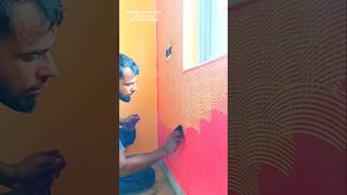 combing texture asian paints shorts trending viralvideo painting [upl. by Assilla442]