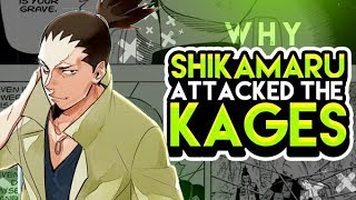 Why Shikamaru Attacked The 5 Kages Explained [upl. by Safir]