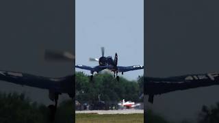 Chance Vought F4U4 Corsair Oshkosh AirVenture reghunter aviation osh airventure oshkosh [upl. by Ahsetan557]