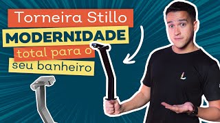 SUPER UNBOXING TORNEIRA STILLO DA DOCOL bica alta em GRAFITE ESCOVADO [upl. by Noeled]