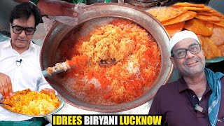 Idrees Biryani Lucknow World Famous  Making Awadhi Biryani In Lucknow  Lucknow Street Food [upl. by Pelaga829]