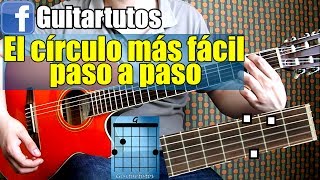 Como tocar el Círculo de Sol en guitarra acústica Fácilsin cejilla [upl. by Eyaj]