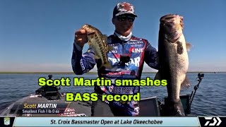 Scott Martin uses Bait Pop to set BASS record on Lake Okeechobee [upl. by Heisel158]