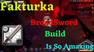 Fakturka Broadsword Build Is Op  Albion Online  Corrupted dungeon [upl. by Juditha]