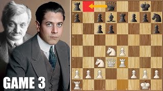 Mixing it Up  Capablanca vs Lasker  WCC Game 3 1921 [upl. by Ariaet]