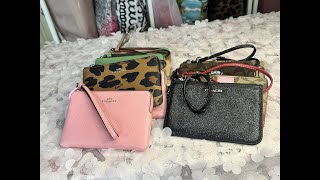 Reupload Coach wristletcard case collection 👛👝🛍️ [upl. by Madaih]