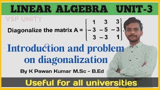 Problems on diagonalization  Linear Algebra  SEMV  OU  PU  KU  TU  MGU [upl. by Behm]