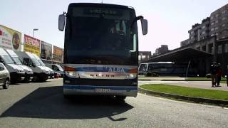 Setra S 417 HDH Nº 2685 de Alsa Saliendo de Avilés dirección Madrid [upl. by Sirtaeb444]