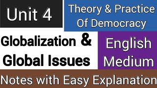 Globalization amp Global Issues  Unit 4  3rd Semester  Ba Program  Theory amp Practice Democracy [upl. by Jorin460]