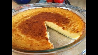 MAGIC CUSTARD PIE  AN EASY FAST AND IMPRESSIVE DESSERT [upl. by Tnek]