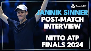 Jannik Sinner Reacts To Winning Nitto ATP Finals Title  Nitto ATP Finals PostMatch Interview [upl. by Florence]