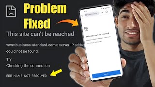 How To Fix This Site Cant Be Reached Error ⚠️ ERRADDRESSUNRECHABLE android phone [upl. by Swec614]