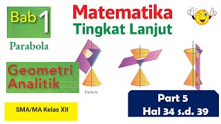 Part 5 IRISAN KERUCUT PARABOLA MATEMATIKA SMA KELAS 12 KURIKULUM MERDEKA [upl. by Ilan]